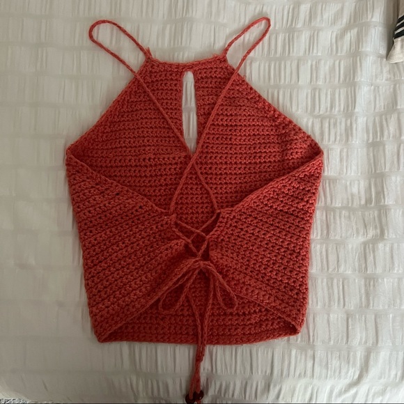 Crochet Crop Top Tank - Picture 2 of 2